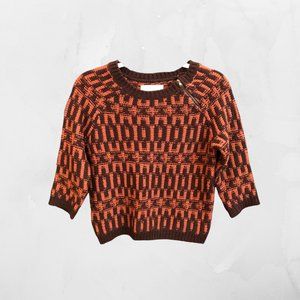 Maroon Patterned Sweater